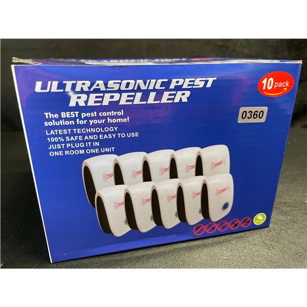 10-Pack of Ultrasonic Pest Repellers; Easy Plug-In Design - Safe & Odorless - Brand New