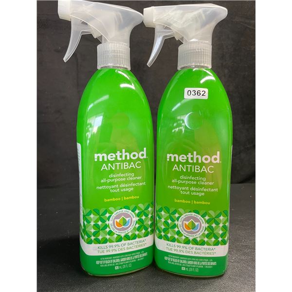 2 Method Antibac Disinfecting All-Purpose Cleaners - Bamboo - 828mL - New