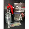 Image 2 : 1 Astro Pneumatic 4008 Spray Gun with Cup; Red Handle - 1.8mm Nozzle - New