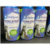 Image 2 : 3 PetLovers Extra Sticky Lint Rollers + 7 Refill Rolls - 100 Sheets Per Roll - New