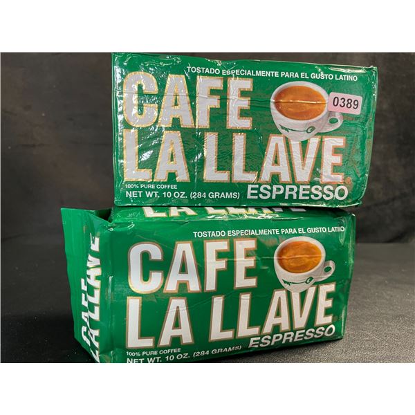 2 Cafe La Llave Espresso Bricks - 10 Ounce - 100% Pure Coffee - New