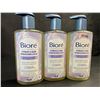 Image 1 : 3 Biore Hydrate & Glow Gentle Cleansers (200ml) For Dry, Sensitive Skin - New