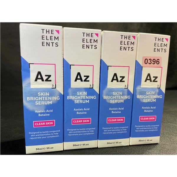 4 The Elemnets Az Skin Brightening Serums (30ml) for Clear Skin - New