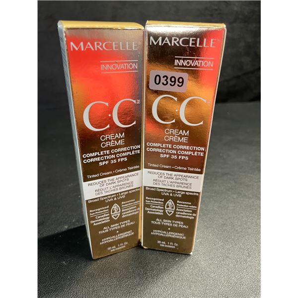 2 Marcelle Innovation C.C. Complete Correction Creams (30ml) Hypoallergenic/For All Skin Types - New