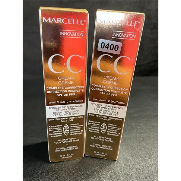 2 Marcelle Innovation C.C. Complete Correction Creams (30ml) Hypoallergenic/For All Skin Types - New