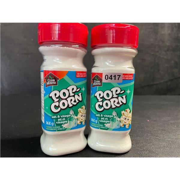 2 ClubHouse Salt & Vinegar Popcorn Flavoured Seasonings - 160g - New