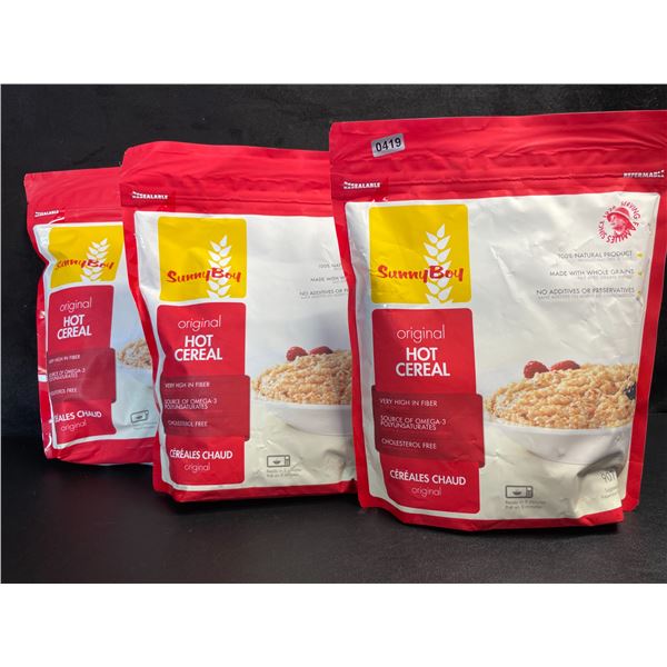 3 SunnBoy Original Hot Cereal - High in Fiber - 907g Each - New (BB: 21/OCT/2025)