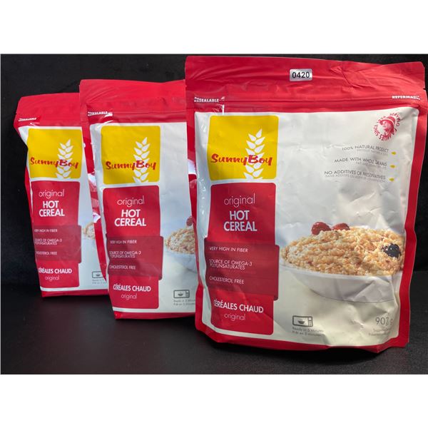3 SunnBoy Original Hot Cereal - High in Fiber - 907g Each - New (BB: 21/OCT/2025)