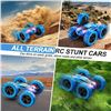 Image 7 : 1 Qunreda Q1 Remote Control 4WD R/C Stunt Car with LED Lights - Brand New