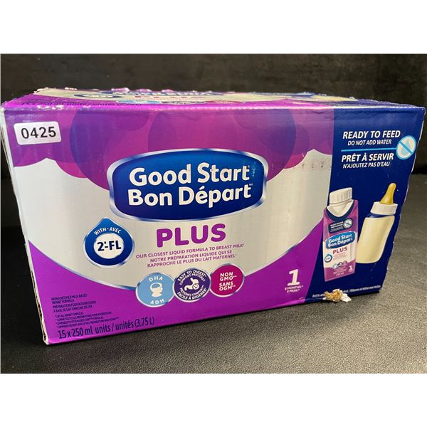 1 Case of Nestle GoodStart Plus 1 Ready-To-Feed Baby Formula - 15 x 250ml Units - New