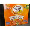 Image 1 : 22 Snack-Pack Box of Cheddar Goldfish Baked Snack Crackers - New (22 x 28g)