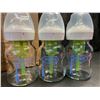 Image 2 : 3-Pack of Dr.Brown's Natural Flow 5oz Glass Wide-Neck Baby Bottles - New