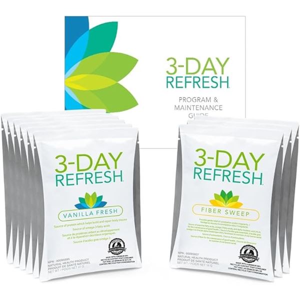 1 BODI 3-Day Refresh Base Kit - Fiber Sweep - For Clean Eating/To Lose Weight/Vitality & Wellness