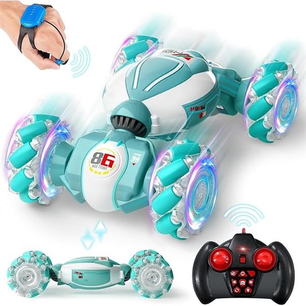 1 Storm Stunt Gesture R/C Stunt Car with Lights & Music - Roll/Flip R/C Stunt Car - New