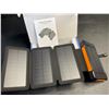 Image 1 : 1 High-Capacity 38,800mAh Solar Power Bank w/ 4 Solar Panels (Model: M30000S) - Brand New