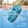 Image 5 : 1 Ortizan X10 Wireless Portable Bluetooth Speaker - 24W; Waterproof; 30hr Playtime - Blue - New!
