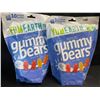 Image 1 : 2 Bags of YumEarth Organic Gluten-Free Gummy Bears - 10 Snack Packs Each - New