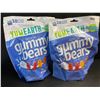 Image 1 : 2 Bags of YumEarth Organic Gluten-Free Gummy Bears - 10 Snack Packs Each - New