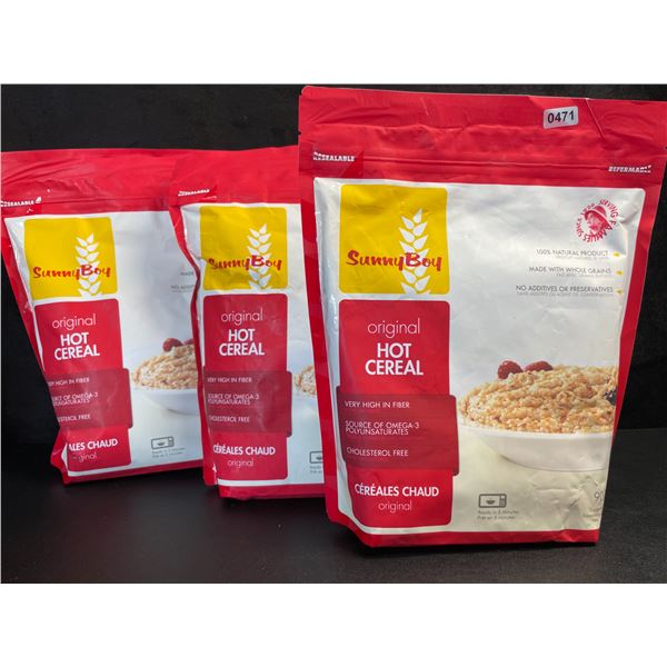 3 SunnBoy Original Hot Cereal - High in Fiber - 907g Each - New (BB: 21/OCT/2025)