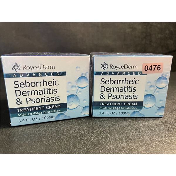 2 RoyceDerm Advanced Seborrheic Dermatitis & Psoriasis Treatment Creams (100ml) - New