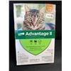 Image 1 : Advatage II Flea Treatment for Cats (4-Monthly Doses) For Cats 2.3kg-4kg - New