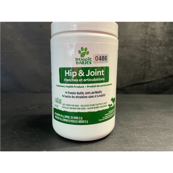 1 Tub of DoggieDailies Hip & Joint Soft Chews for Dogs - 453g - New
