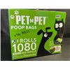 Image 2 : 56 Rolls of PetnPet Dog Poop Bags - 9 x 13" Size Bags - Unscented - New