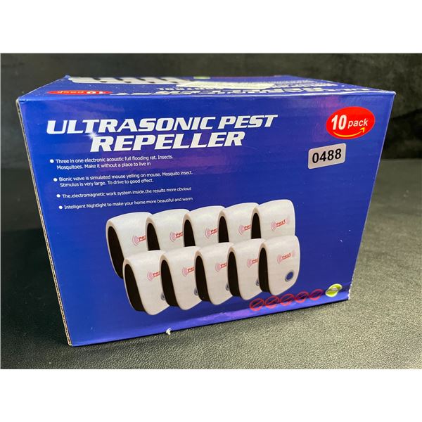 10-Pack of Ultrasonic Pest Repellers; Easy Plug-In Design - Safe & Odorless - Brand New