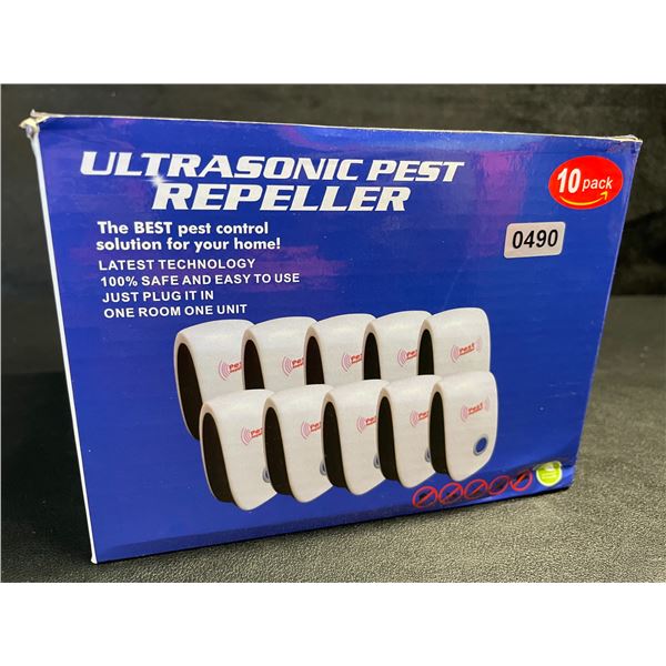 10-Pack of Ultrasonic Pest Repellers; Easy Plug-In Design - Safe & Odorless - Brand New