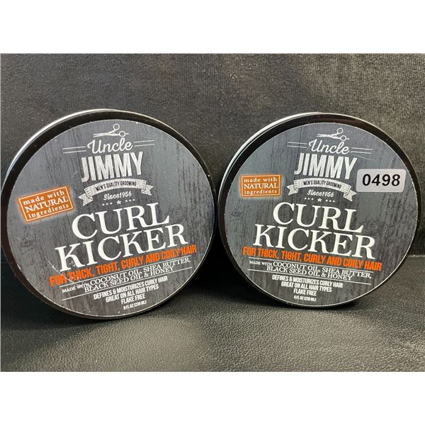 2 Uncle Jimmy Curl Kicker Moisturizer for Hair (8oz) - For Thick, Tight, Curly Hair - New