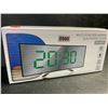 Image 1 : 1 Multi-Function LED Mirror Electronic Clock/Digital Alarm Clock - New