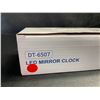 Image 2 : 1 Multi-Function LED Mirror Electronic Clock/Digital Alarm Clock - New