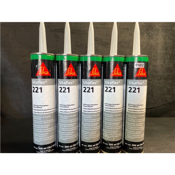 5 Tubes of Sikaflex Multipurpose Sealants - Black - New