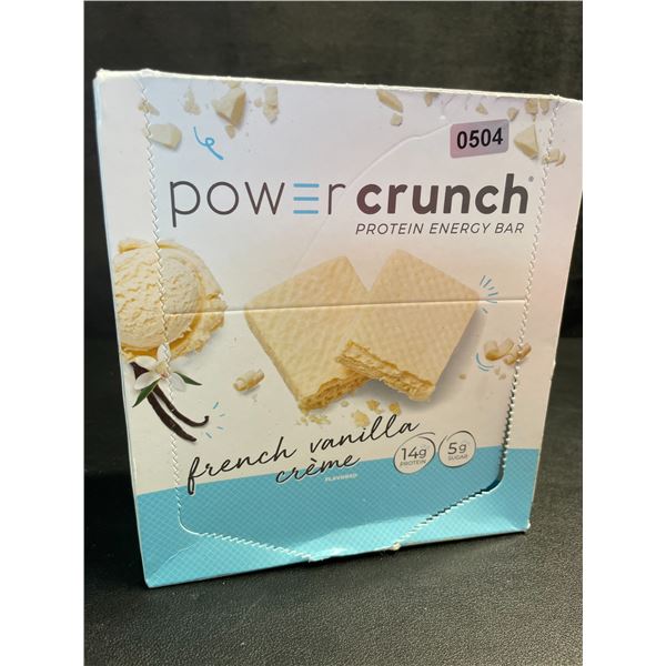 1 Box of Power Crunch Protein Energy Bars - French Vanilla Creme Flavored - 12 Bars - New