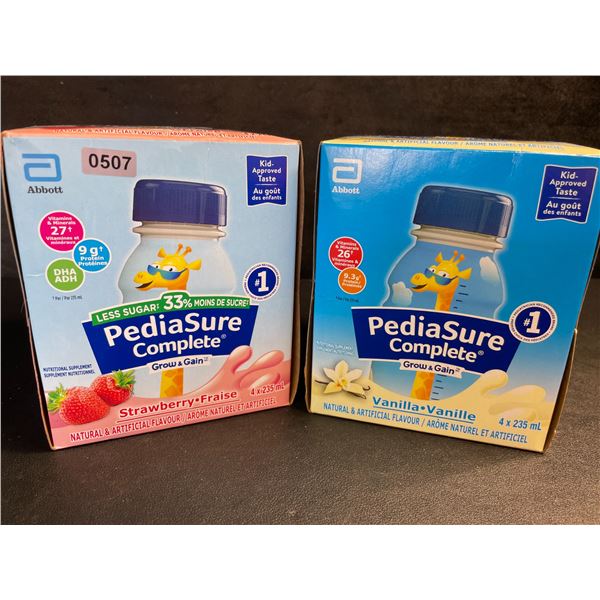 2 Boxes of Pediasure Complete Grow&Gain Nutritional Drinks (4 x 235ml Each) - New
