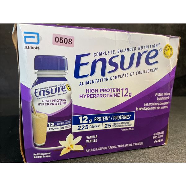 1 Box of Ensure High-Protein Vanilla Meal Replacement Drinks (6 x 235ml) - New