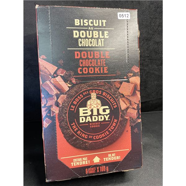 1 Box of Big Daddy Double Chocolate Cookies (8 x 100g) - New (BB: 2025/AU/28)
