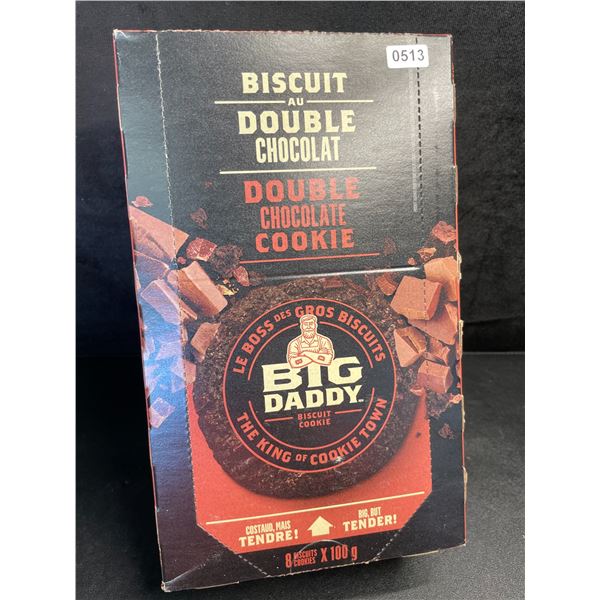 1 Box of Big Daddy Double Chocolate Cookies (8 x 100g) - New (BB: 2025/AU/28)