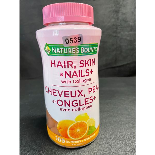 1 Nature's Bounty Hair, Skin, & Nails+ with Collagen Gummies - 165 Gummies - New