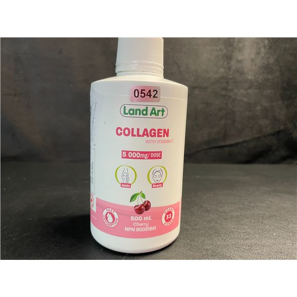 1 LandArt Collagen with Vitamin C Supplement (500ml) Cherry - 33 Doses - New