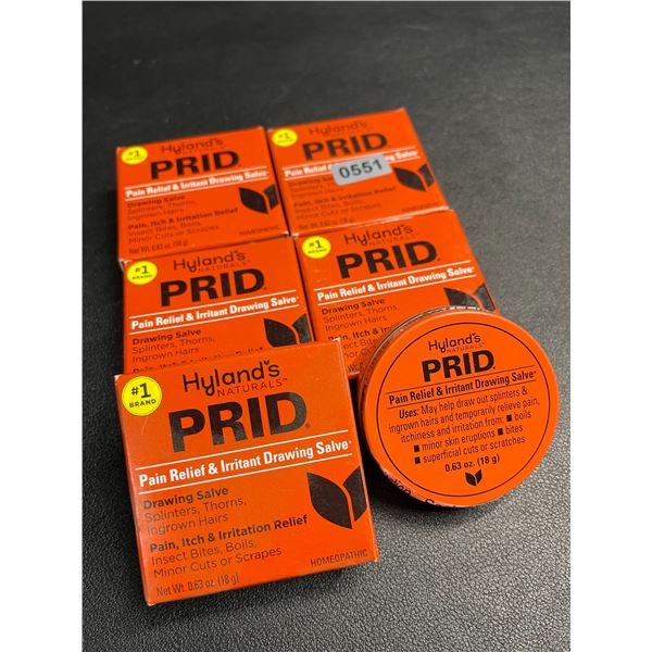 5 Hyland's Naturals PRID Pain Relief & irritant Drawing Salve; Skin Irritation Relief (18g) - New