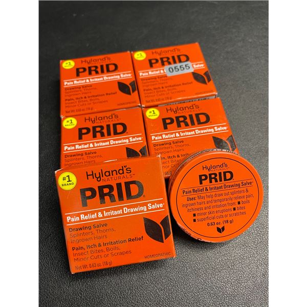 5 Hyland's Naturals PRID Pain Relief & irritant Drawing Salve; Skin Irritation Relief (18g) - New