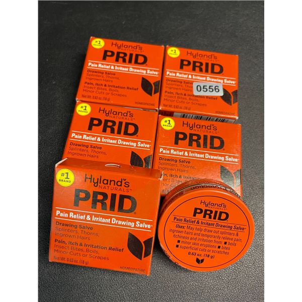 5 Hyland's Naturals PRID Pain Relief & irritant Drawing Salve; Skin Irritation Relief (18g) - New