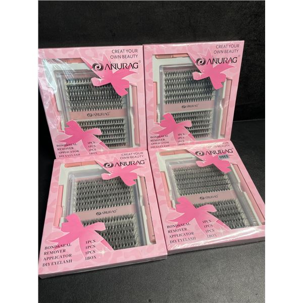 4 Packs of Anurage DIY Lash Extension Kits - New