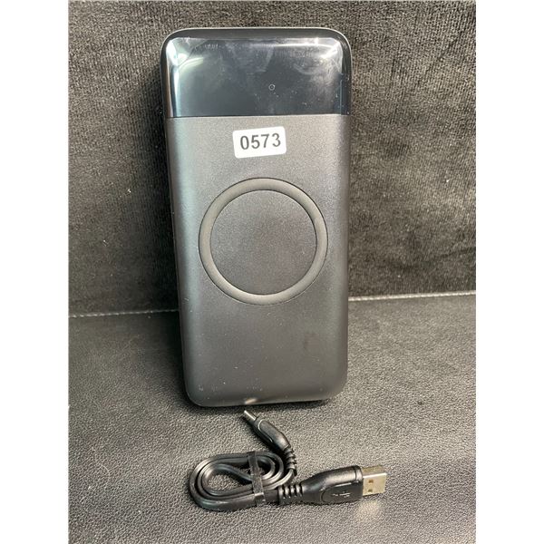 1 High-Capacity Power Bank (40,800mAh) Portable Charger w/ 3-Built In Cables/Wireless Charging - Ne