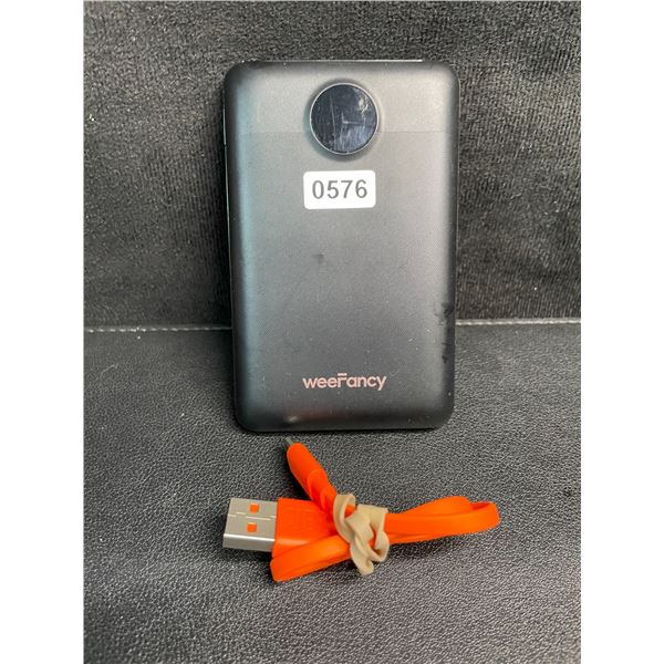 1 WeeFancy 10,000mAh Power Bank/Portable Charger - Black - No Box/Open Box