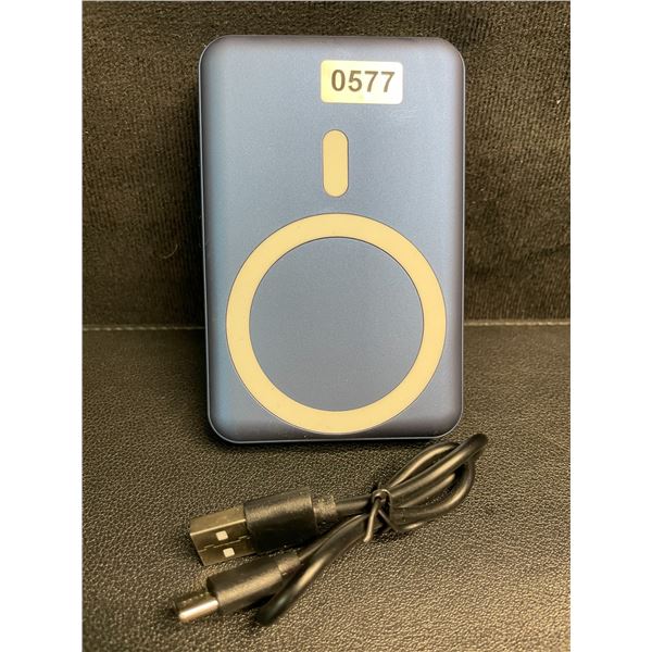 1 Yiisonger 6000mAh Magnetic Wireless Power Bank - Blue - No Box/Open Box