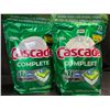 Image 1 : 2 Bags of Cascade Complete Fresh Scent w/ Dawn Dishwasher Pods (32 Pods Each) - New
