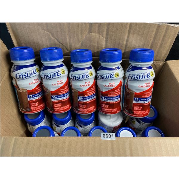 19 Bottles of Ensure Plus Calories Chocolate Nutritional Drinks (235ml) - New (EXP: 2026/OC/1)