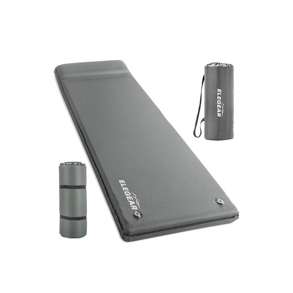 Elegear Self Inflating 3.1" Insulated Folding Foam Sleeping Pad with Travel Case